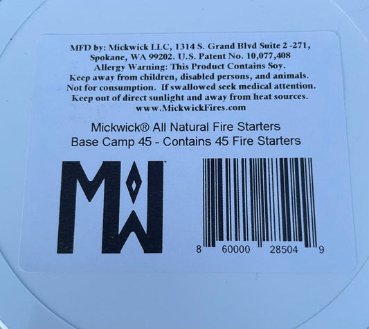 Mickwick Fire Starters Base Camp 45 - Mix
