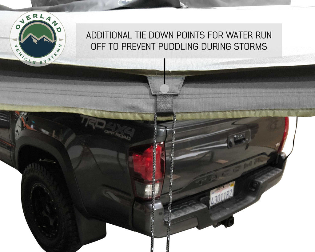 Nomadic Awning 180 - Dark Gray Cover With Black Cover Universal