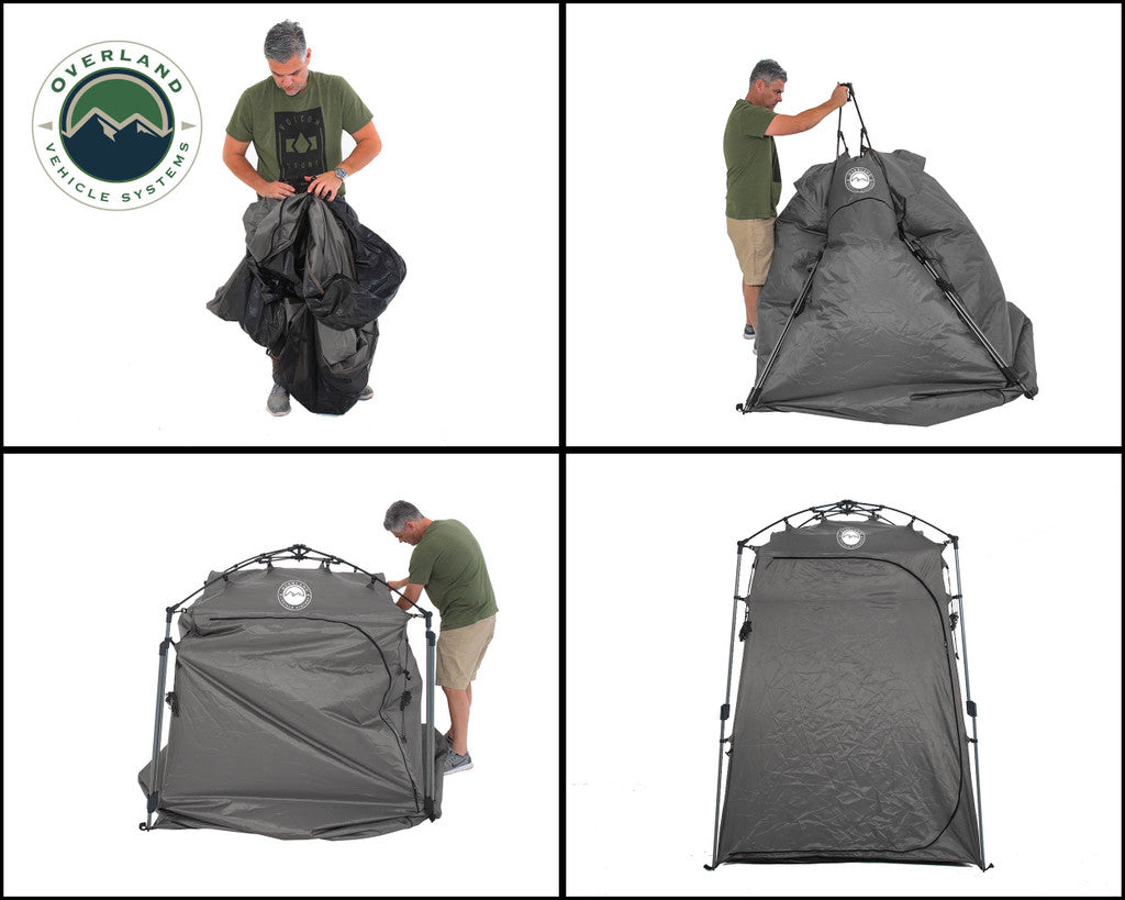 Wild Land Portable Privacy Room with Shower, Retractable Floor and Amenity Pouches and More – Quick Set Up