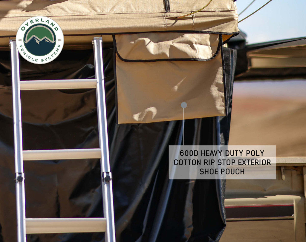 TMBK 3 Person Roof Top Tent with Green Rain Fly