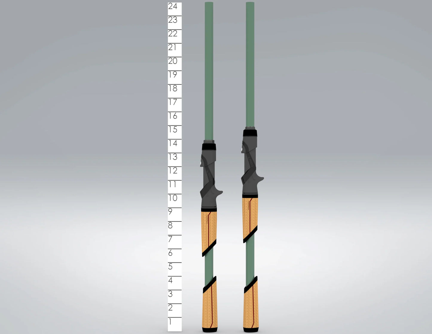 MOJO BASS GLASS TRIGON CASTING RODS