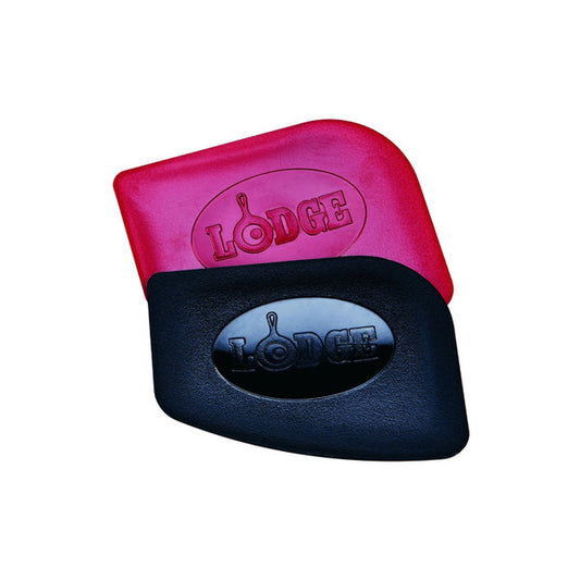 Lodge Set of 2 Pan Scrapers 1 red and 1 black