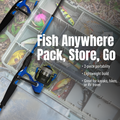 Reaction Tackle Fishing Rod and Spinning Reel Combo -SmoothCast - NEW