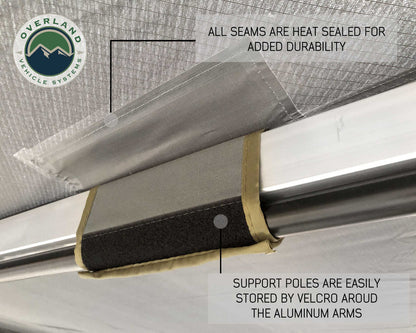 Nomadic Awning 270 Driver Side Dark Gray Cover With Black Cover Universal