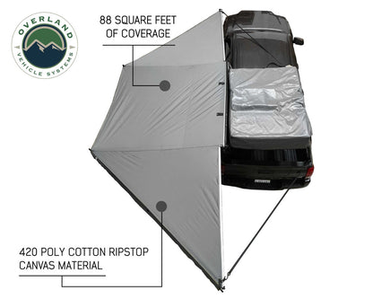 Nomadic Awning 180 - Dark Gray Cover With Black Cover Universal