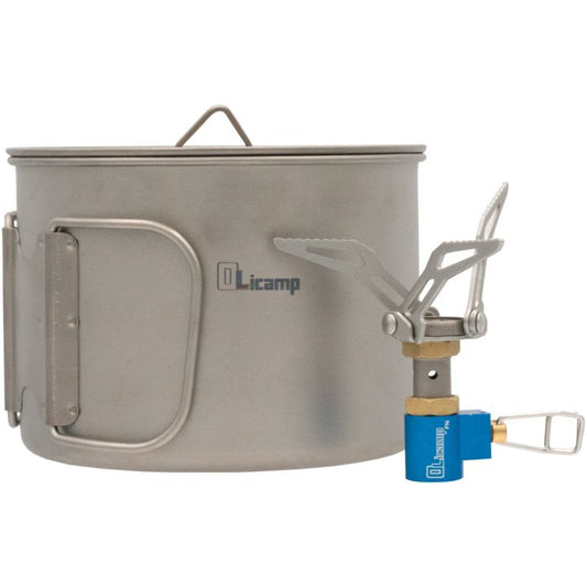 OLicamp ION STOVE WITH TITANIUM SPACE SAVER 900 POT COMBO