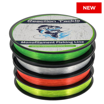 Reaction Tackle Nylon Monofilament Fishing Line 350 yard spools